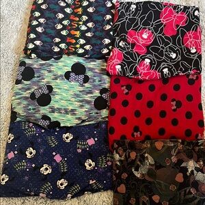 LuLaRoe Disney Leggings Size OS (6 pairs)